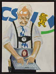 laptop und lederhose